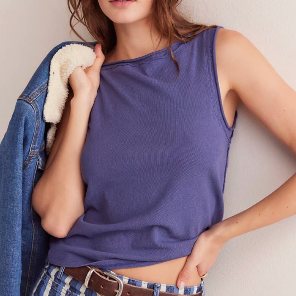 Free People We The Free Roll Neck Muscle Tank